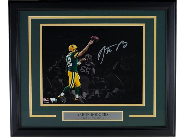 framed aaron rodgers signed jersey