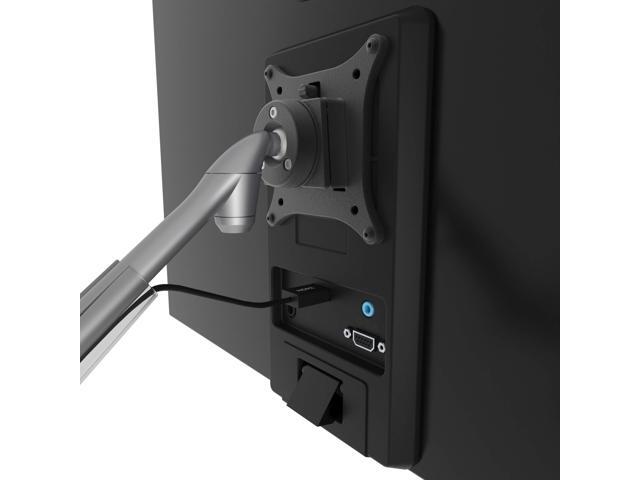 Kanto Dms2000s Dual Monitor Desktop Mount For 17 Inch To 32 Displays Silver Newegg Com