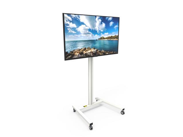 Kanto Mkh65w Rolling Tv Stand For 37 Inch To 65 Displays White
