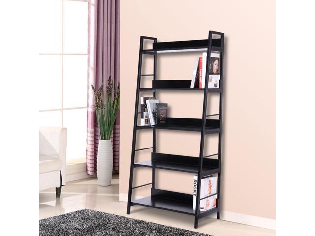 Homcom Wood Bookcase 5 Tier Wide Bookshelf Shelving Storage Homcom Wood Bookcase 5 Tier Wide Bookshelf Shelving Storage Furniture Home Black
