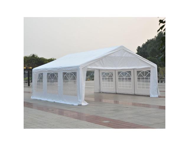 Outsunny 20 X20 Heavy Duty Large Outdoor Carport Garage Wedding