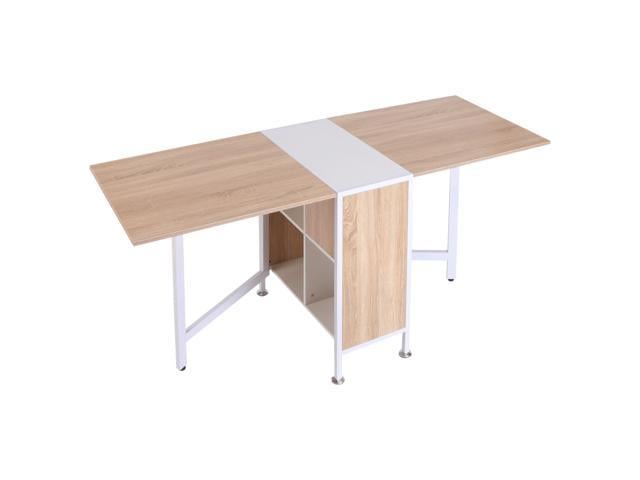 Folding Storage Table Study Laptop Desk Table Space Saving