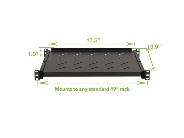 Navepoint Fixed Rack Vented Server Shelf 1U 19 4 post Rack Mount Adjustable from 13 - 21 - Newegg.com
