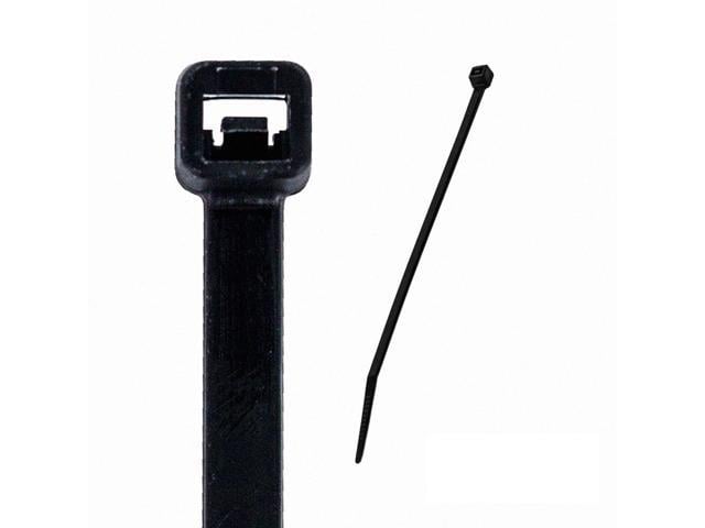 NavePoint 6 Inch Nylon UV Resistant Cable Wire Zip Tie 120 lbs - Black 500 Pack Lot Pcs Qty