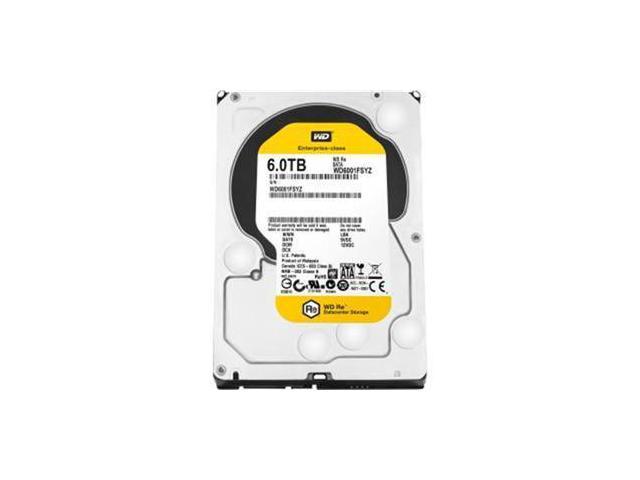 WD Re 6TB Datacenter Capacity Hard Disk Drive - 7200 RPM Class SATA 6Gb/s  128MB Cache 3.5 inch WD6001FSYZ