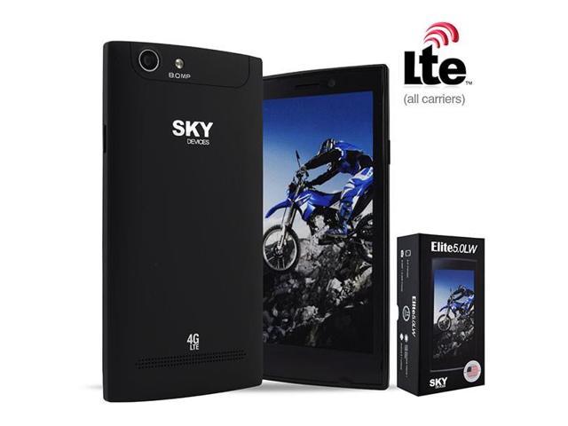 Sky Devices Elite 5.0LW 4G LTE Cell phone - Unlocked Cell phones                            5" Black 8GB 1GB RAM