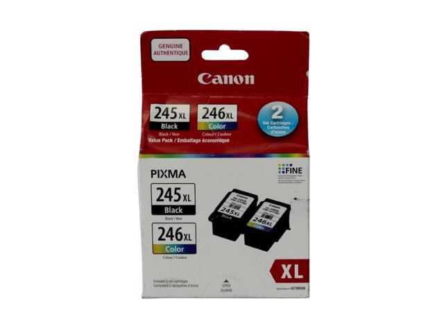 Canon Pg 245xl Cl 246xl Ink Cartridge Black Color Value Pack 8278b006 Newegg Com