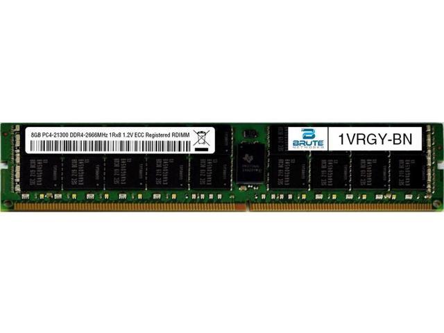 8GB PC4-21300 DDR4-2666Mhz 1Rx8 1.2V ECC Registered RDIMM Equivalent to OEM PN # A9810566 Brute Networks A9810566-BN 