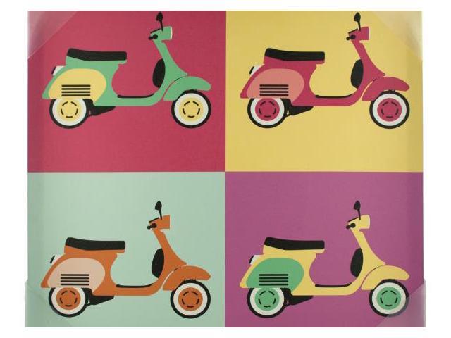 123 Wholesale Set Of 16 Vintage Scooters Pop Art Canvas Wall Art