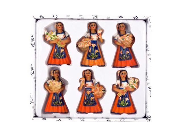 123 Wholesale Set Of 24 Decorative Lily Woman Magnets Set Kitchen Dining Refrigerator Magnets