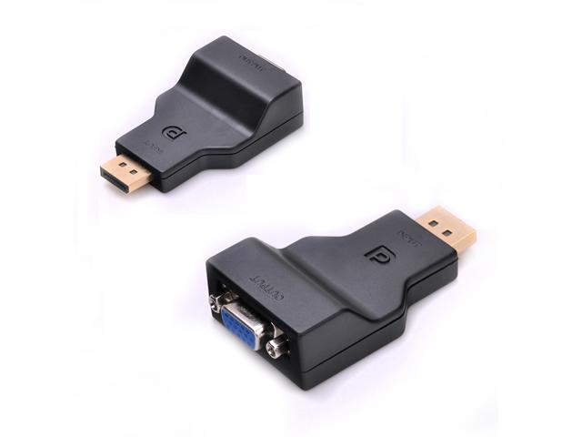 DisplayPort DP to VGA Converter Adapter Connector Input Output New