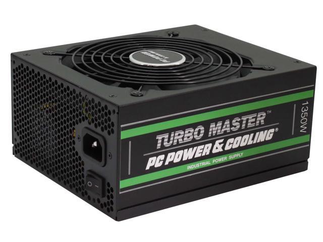 PC Power & Cooling Turbo Master Series 1350 Watt ATX, 80 Plus Gold, Fully-Modular, Active PFC, Quiet Industrial Grade, ATX PC Power Supply, 7 Year Warranty, TM1350