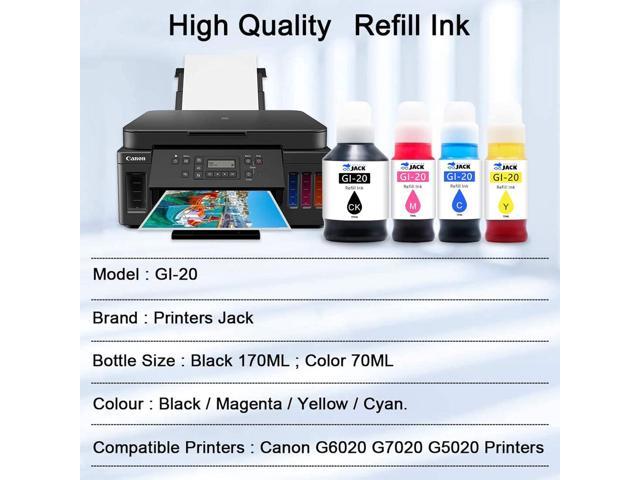 Cheap colour refill pod and clip dye ink replaces Canon Pixma