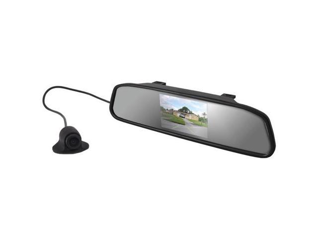 PYLE PLCM4340 Rearview Mirror Monitor & Backup Camera with Distance-Scale Lines & Parking Assist