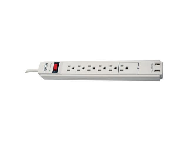 Tripp Lite 6 Outlet Surge Protector Power Strip 6Ft Cord 990 Joules ...