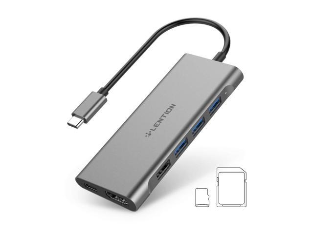 3-Port USB 3.0 HUB Adapter SD Card Reader Fr Apple MacBook Air Pro 13/15 Dell HP