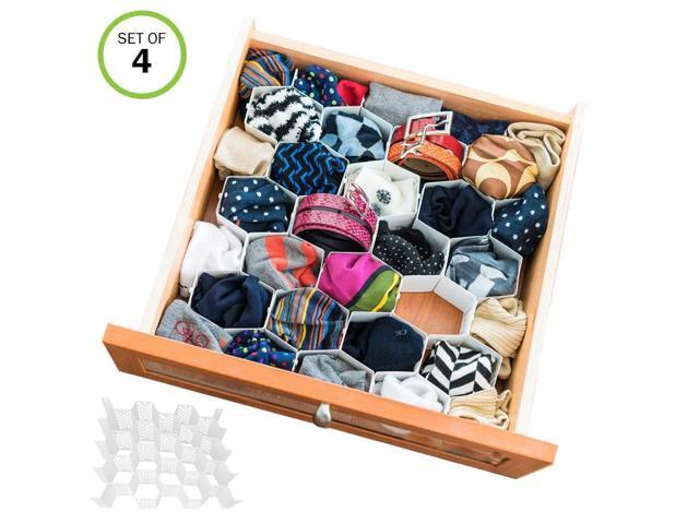 Evelots Drawer Organizer Divider Sock Belt Scarf Underwear 112