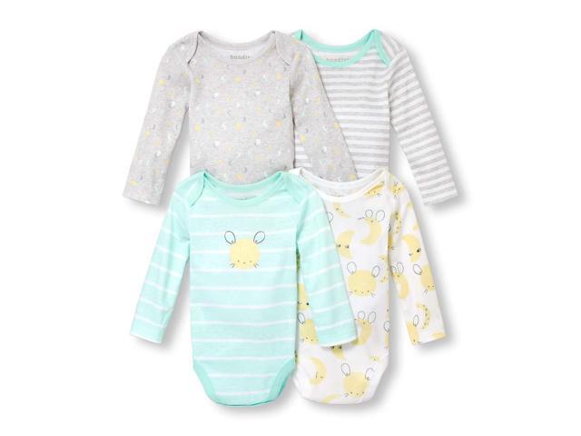 The Childrens Place Baby Girls 4 Piece Layette Set