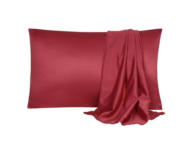 2 Pack Silk Satin Pillowcase For Hair And Skin Cool Silky Soft
