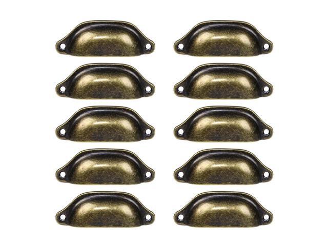 10pcs Bin Cup Pulls Drawer Handle Pull 3 3 Hole Center Vintage