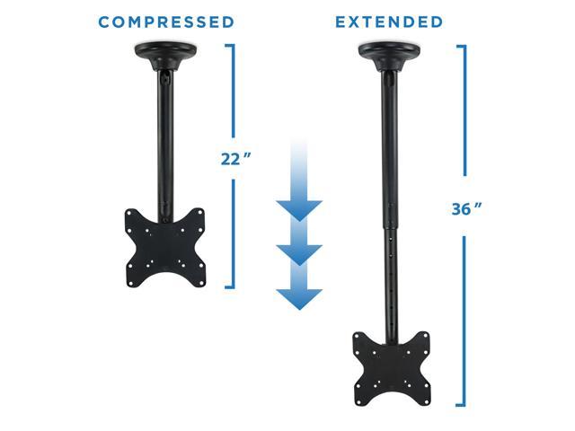 Mount It Ceiling Tv Mount With Tilt And Swivel For 13 43 Tvs