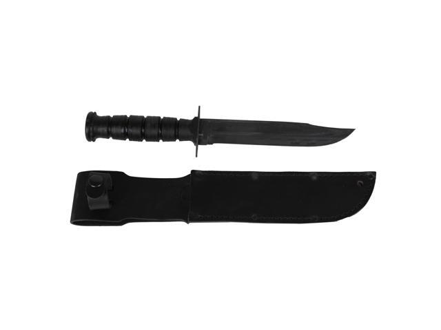 Black GFN Handle Black Blade Plain Kabar Becker Combat Bowie