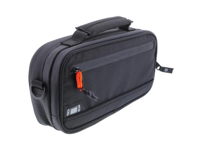 Photo 2 of Bionik Commuter Lite Protective Tactical Bag Case for Nintendo Switch Lite Black. designed to ensure ultimate protection and storage for your console and accessories. Adjustable and removable shoulder strap. Padded carry handle. Water resistant YKK zipper