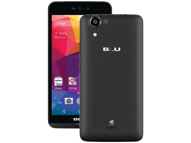 Blu Dash X LTE D0010UU 4G LTE Unlocked GSM Quad-Core Android Phone 5" Black 8GB 1GB RAM
