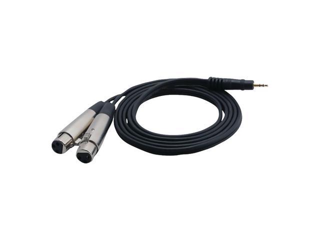 PylePro PCBL38FT6 6 Ft 12 Gauge 3.5mm Male To Dual XLR Female Cable