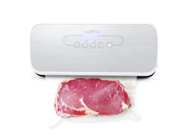 NUTRICHEF PKVS18SL Nutrichef Automatic Food Vacuum Sealer - Electric Air Sealing Preserver System (Silver)