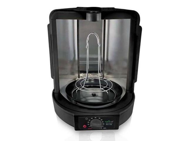 Vertical Countertop Rotisserie Rotating Oven (Black) 