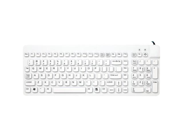 Man & Machine Low Profile Premium Waterproof Disinfectable Keyboard ...