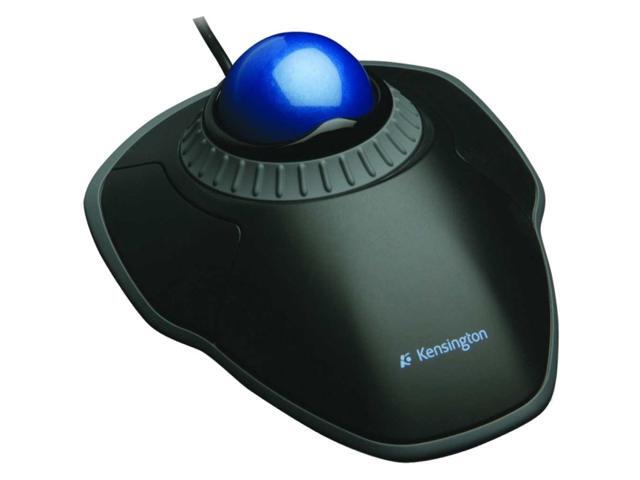 Kensington Corded Trackball Mouse, Optical, Black/Blue, USB Black/Blue  K72337US
