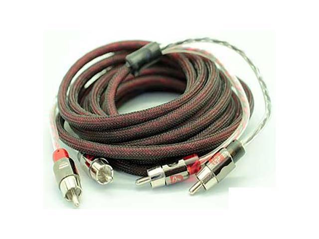 New Cerwin-Vega CRS12 12 ft Dual Twisted RCA Car Audio/Video Interconnect Cable 