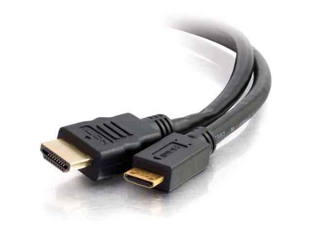 C2G 40307 C2G 2m High Speed HDMI to HDMI Mini Cable with Ethernet (6.56ft) - HDMI for Audio/Video Device - 6.56 ft - 1 x HDMI Male Digital Audio/Video - 1 x Mini HDMI Male Digital Audio/Video - Black