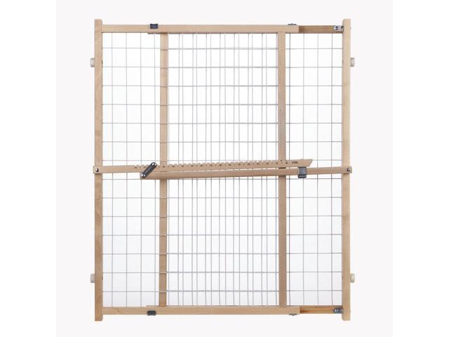 Photo 1 of North States Extra-Wide Wire Mesh Adjustable Wood Baby/Child & Pet Gate | 4615