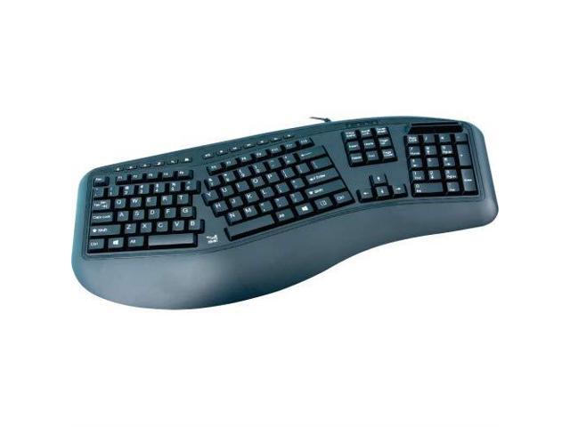 ergonomic keyboard with card reader