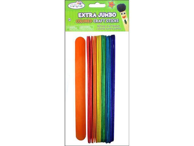 Extra Jumbo Craft Sticks-Colored 7.875/" 24//Pkg
