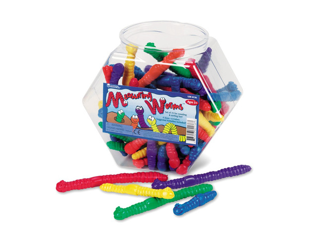 Learning Resources Measuring Worms Math Manipulatives for Grades Pre-K and Up LER0176