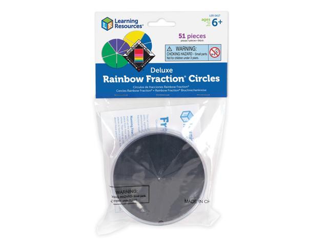 Learning Resources Rainbow Fraction Deluxe Circles Math M Ler0617 for sale online 