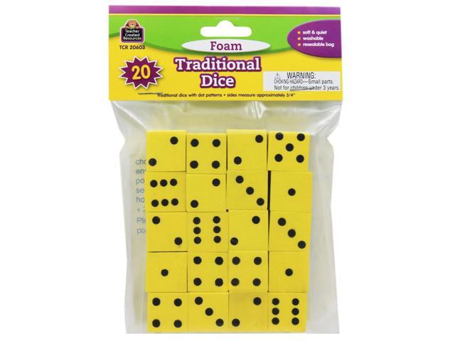 Teacher Created Resources TCR20603 Foam Traditional Dice