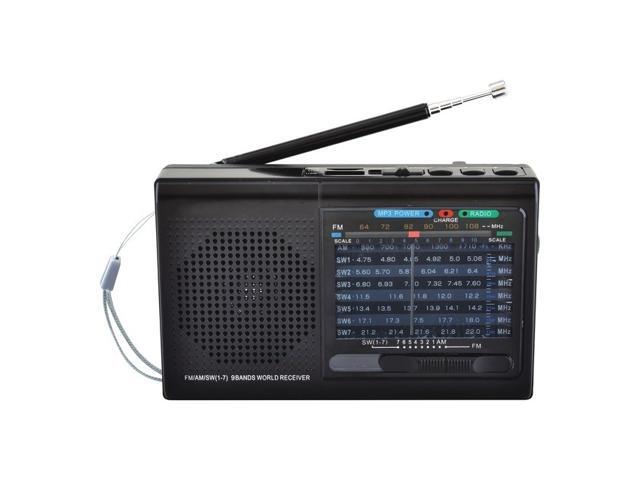 Red BRAND NEW Supersonic SC-1080BT 9-Band Radio w// Bluetooth//USB//MicroSD-In