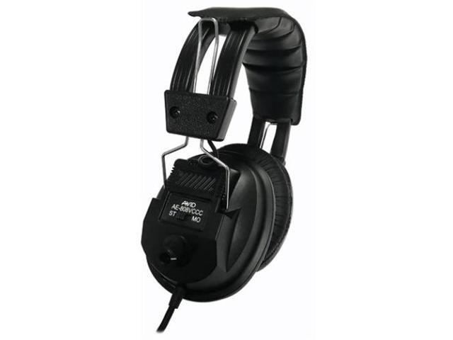 AVID Black 1AE8-08VCCC-BKCS32 Stereo Classroom Headphone with Volume ...