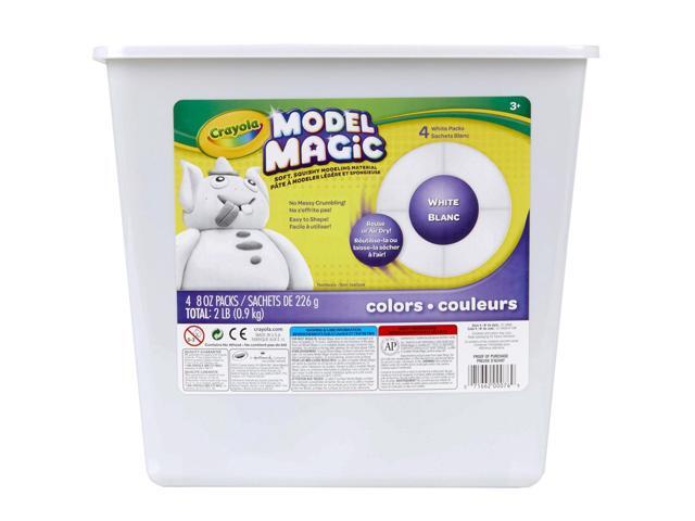 Binney & Smith 574400 Model Magic Self-Hardening Modeling Compound  Four 8oz Pouches per Bucket  White