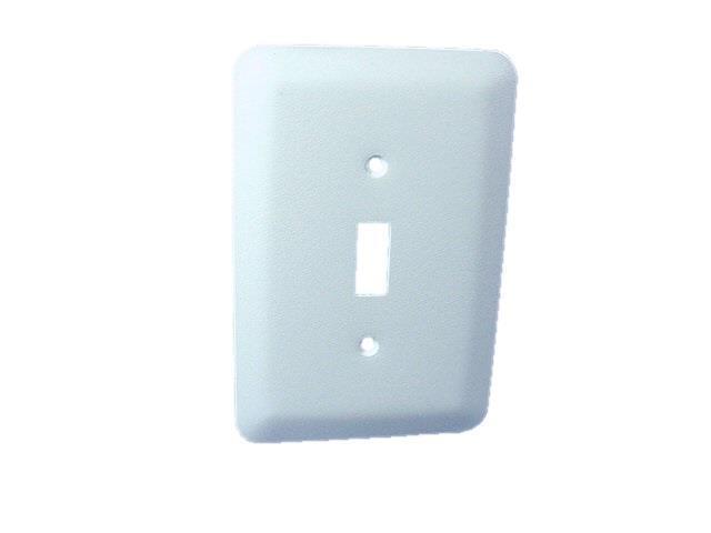 Leviton Jumbo White Painted Metal Switch Cover 89301 Wh