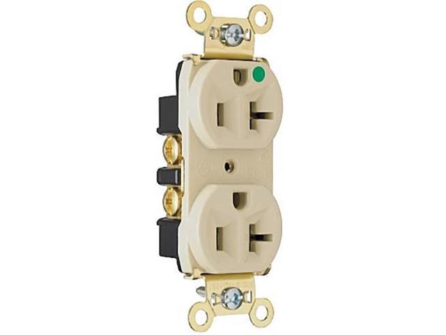 P /& S CR20-W Commercial Spec Grade Duplex Receptacle 20A 125V 5-20R White