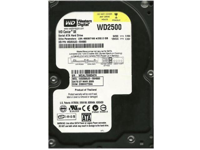 Refurbished: WD2500JD-55HBB0 - Western Digital Caviar SE 250GB