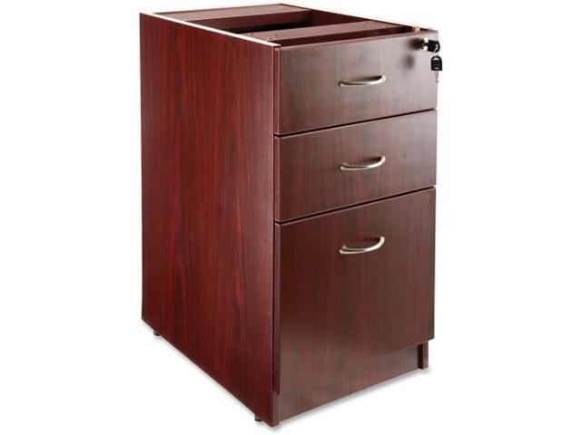 Lorell B/B/F Fixed Pedestal 16"x22"x28-1/4" Mahogany 69603 - Newegg.com