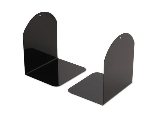 New 1 Set of 2 Universal 9" Deluxe Bookends UNV54095 Black 