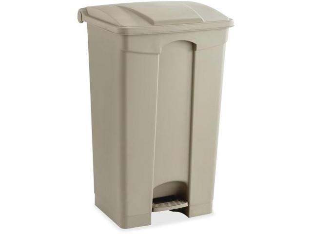 Photo 1 of Large Capacity Plastic Step-On Receptacle, 23Gal, Tan